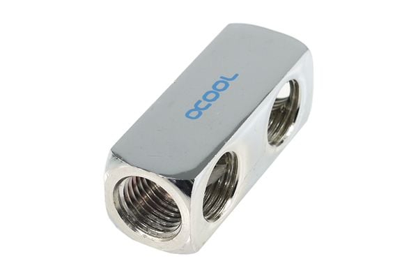 Alphacool HF 5-way connection terminal G1/4 inner thread - Kylvätskesystemterminal - krom