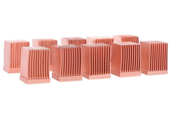 Alphacool 17426, Kjøleribbe, Kopper, Kobber, 10 mm, 10 mm, 65 g