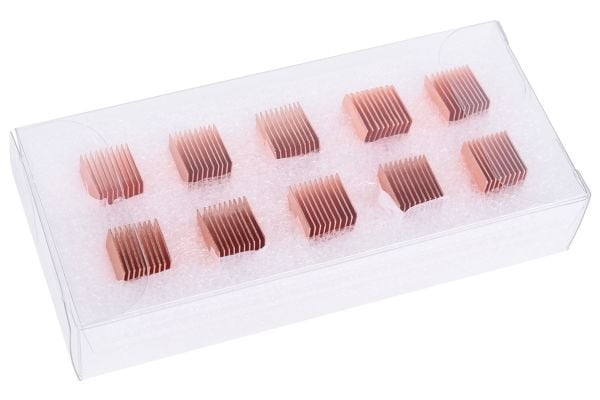 Alphacool 17426, Kjøleribbe, Kopper, Kobber, 10 mm, 10 mm, 65 g