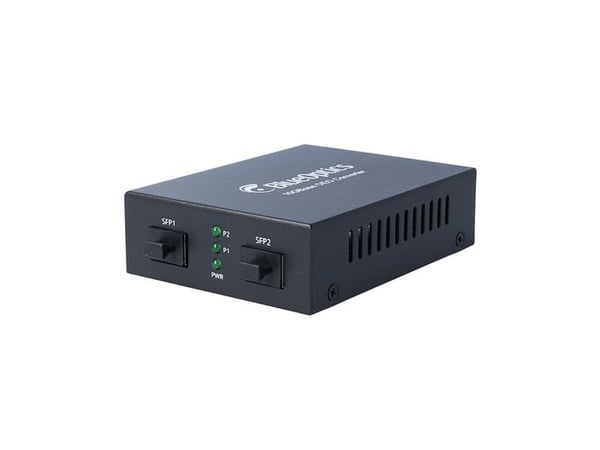 BlueOptics 10G Ethernet Media Converter 2x SFP+ Network Media Converter 10000 Mbit/s 1550 nm musta ( BLMC011-003 )