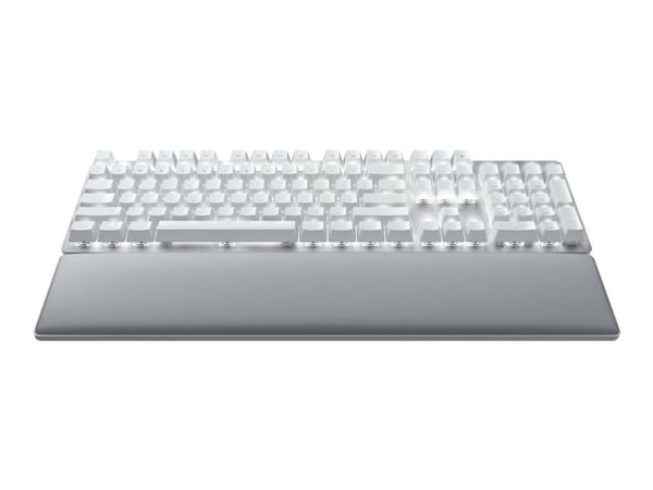 Razer Pro Type Ultra - Tastatur - bakgrunnsbelyst - trådløs - USB-C, Bluetooth, 2.4 GHz - QWERTY - USA - tastsvitsj: Razer Yellow