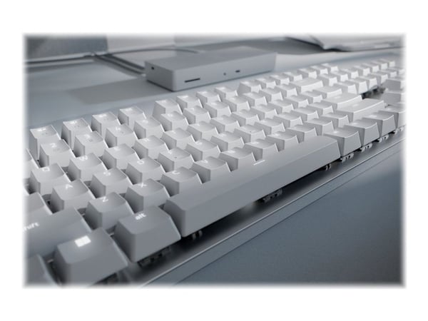 Razer Pro Type Ultra - Tastatur - bakgrunnsbelyst - trådløs - USB-C, Bluetooth, 2.4 GHz - QWERTY - USA - tastsvitsj: Razer Yellow