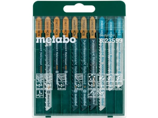 Metabo SP - Bladsett for stikksag - for tre, metall, plast - 10 deler