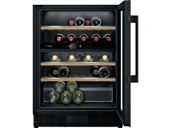 Bosch Serie 6 KUW21AHG0, Kiinteä, 44 pullo(a), 60 W, G, Sisätilojen valo, Musta