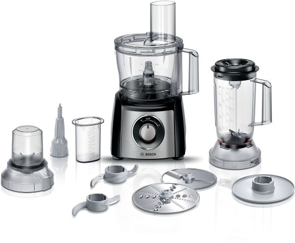 Bosch MultiTalent 3 MCM3501M -Foodprocessor 800 W - børstet rustfrit stål/sort