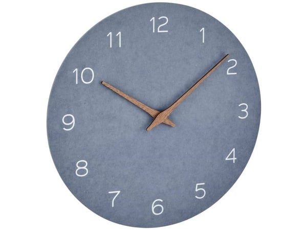 TFA-Dostmann 60.3054.06, Vegg, Quartz clock, Sirkel, Blå, Tre, AA