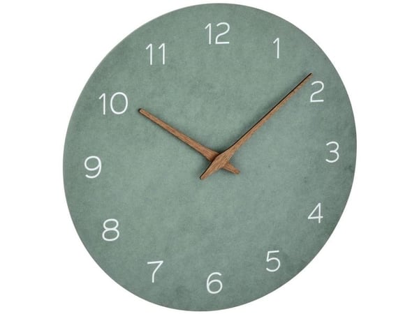 TFA-Dostmann 60.3054.04, Vegg, Quartz clock, Sirkel, Grønn, Tre, Tre