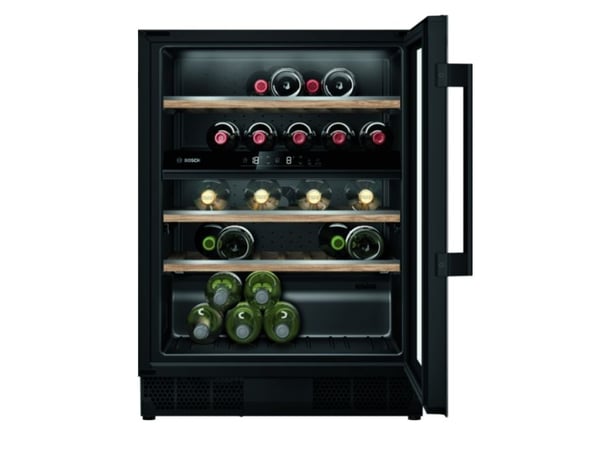 Bosch Serie 6 KUW21AHG0, Kiinteä, 44 pullo(a), 60 W, G, Sisätilojen valo, Musta