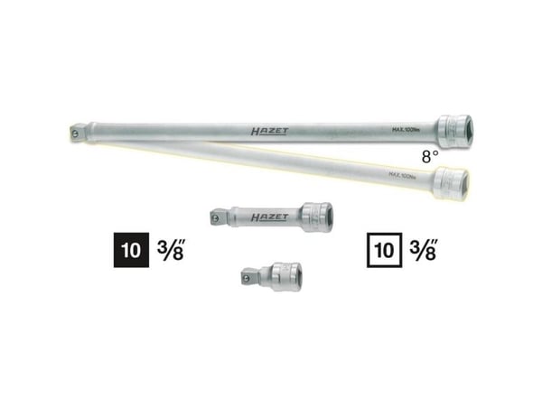 HAZET 8822-10, Uttag, 3/8", Metriska/brittiska, 1 huvuden, 10 mm, 3/8"