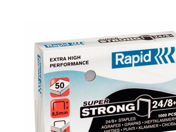 Rapid 24858500, 1000 niitit, 24/8+, 60 g, 48 x 73 x 16 mm