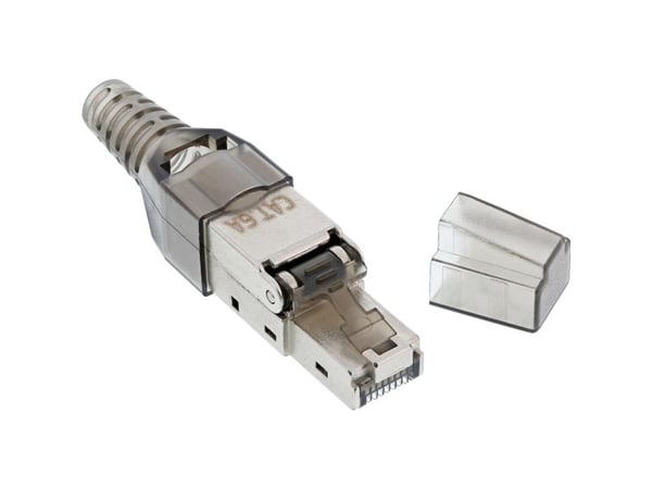 InLine 76204A, Metallisk, Gjennomsiktig, RJ45, Metall, Polybag, 70 mm, 60 mm