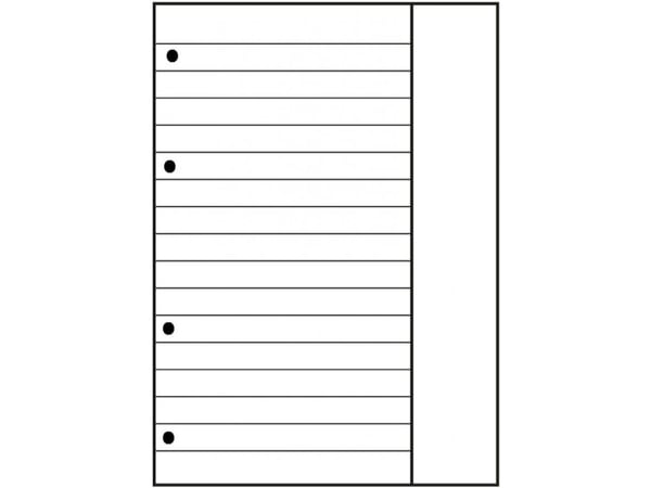 Oxford Collegeblock A4+220x295mm 80 Bl. Liniert Rand baltas R