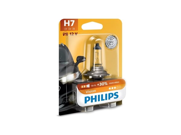 Philips Vision 12972PRB1 Bättre sikt, 55 W, 12 V, H7, halogen, 3200 K, 1 styck
