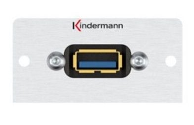 Kindermann 7444000529, USB, 1 moduuli(t), USB 3.2 Gen 1 (3.1 Gen 1), alumiini, alumiini, 50 mm
