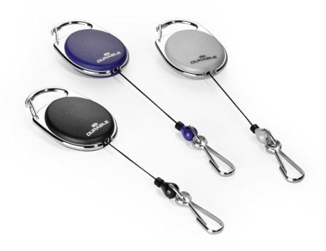 Durable 832705, Uttrekkbar merkesnelle, Grønn, Sølv, 1 stykker, Metall