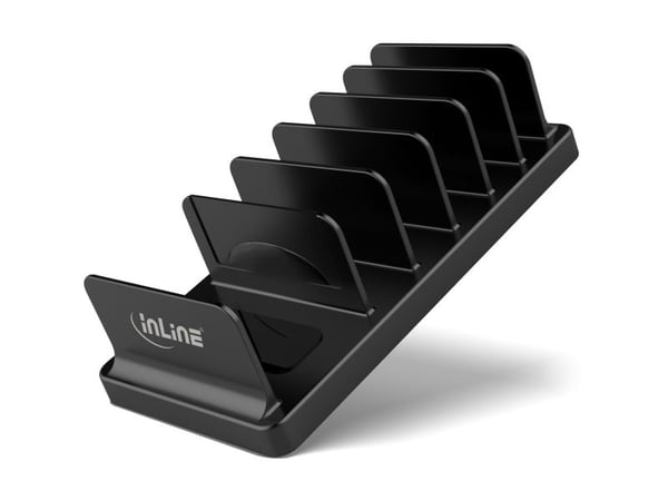InLine 55461S, MP4 Player, Mobiltelefon/smarttelefon, Navigatør, Bærbar spillkonsoll, Bærbar radio, Plate / UMPC, Passiv holder, Universell, Svart