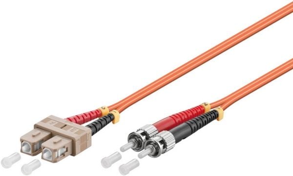 MicroConnect - Verkkokaapeli - SC/UPC monimuotokaapeli (uros) - ST/UPC monimuotokaapeli (uros) - 3 m. - 2 mm - valokuitu - duplex - 50/125 my - OM2...