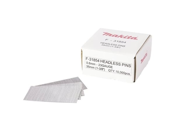 Makita - päätön tappi - laminaateille - 10000 kpl - pituus: 35 mm - Makita PT354DZJ; LXT DPT353; XGT PT001GZ - Makita PT354DZJ; LXT DPT353; XGT PT0...