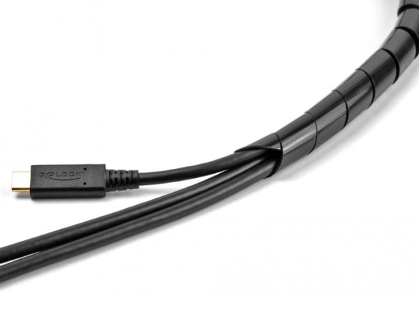 DeLOCK 19024, Musta, Polyeteeni (PE), -40 - 80 °C, 1 kpl, 1,6 cm, 2000 mm