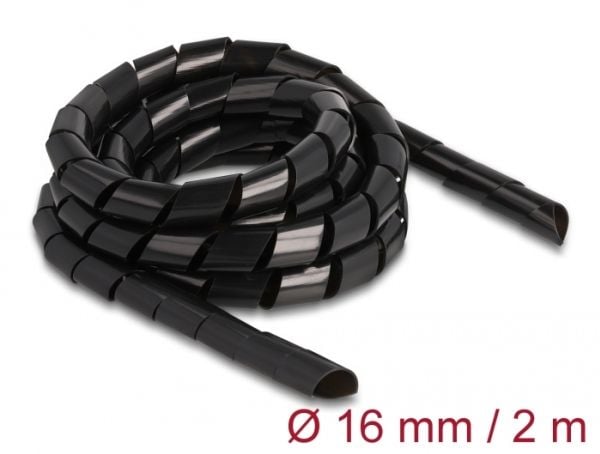 DeLOCK 19024, Musta, Polyeteeni (PE), -40 - 80 °C, 1 kpl, 1,6 cm, 2000 mm