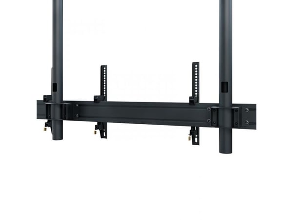 HAGOR comPROnents series - Monteringssett (3 monteringsbraketter, skinne, 8 VESA adapters, 3 poler) - side ved side - for 4 LCD/plasma-paneler - lå...