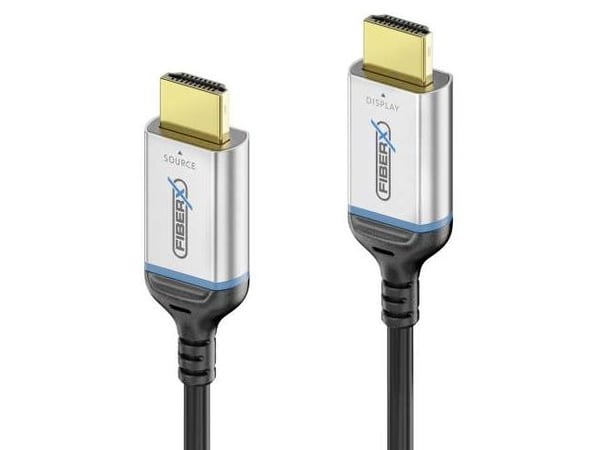 PureLink FiberX Series FX-I380 - Ultra High Speed - HDMI-kabel - HDMI hann til HDMI hann - 15 m - hybridkobber / fiberoptikk - svart - rund, 8 K 60...