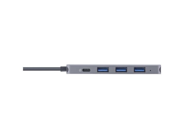 InLine 33271L, USB 2.0 Type-C, USB 3.2 Gen 1 (3.1 Gen 1) Type-A, USB 3.2 Gen 1 (3.1 Gen 1) Type-C, 5000 Mbit/s, Grå, Aluminium, 87 W