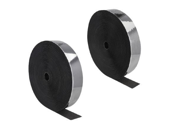 DeLOCK 20862, Nailon, Polyesteri, Musta, 50 mm, 25 m, Muovipussi