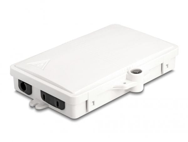 Delock - Fiberoptisk fordelingsboks - IP65, lockable - veggmonterbar - innendørs, utendørs - hvit - 2 porter