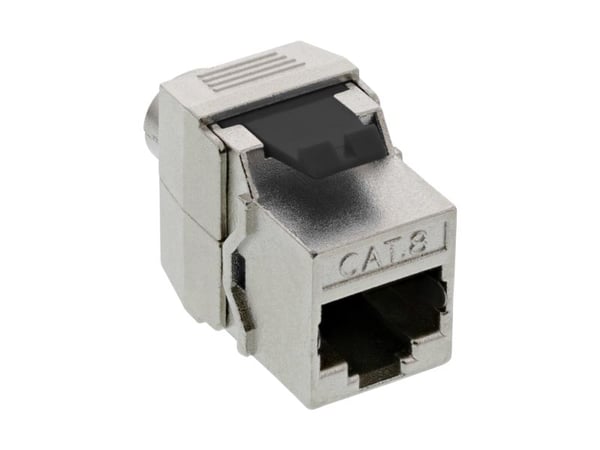 InLine 76202G, RJ-45, Hunkjønn, Cat8.1, 28 mm, 35 mm, 17 mm
