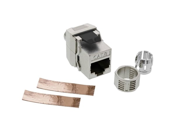 InLine 76202G, RJ-45, naarasliitin, Cat8.1, 1 kpl
