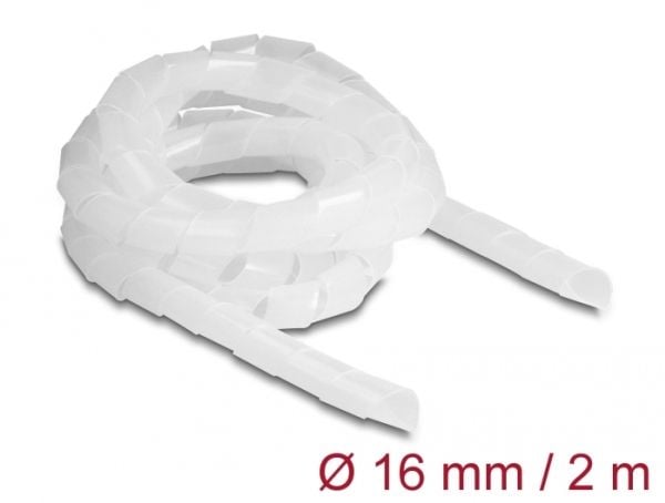 Delock - Spiralkabelhölje - 2 m - transparent