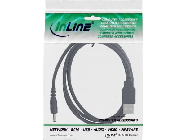 InLine 26806A, 1 m, USB A, 3,5mm