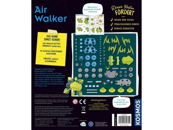 Kosmos Air Walker, Koepakkaus, Fysiikka, 8 vuosi/vuosia