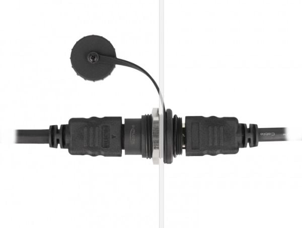 Delock - Klik i-modul - pölysuojuksella - HDMI - 1 audio / videopistorasia - 1 moduuli - lajittelu