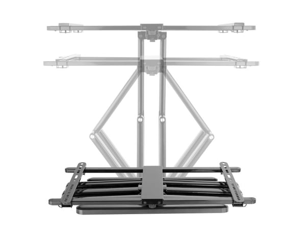 InLine 23118W, 200 x 200 mm, 600 x 400 mm, -10 - 5°, -90 - 90°, Aluminium, Hvit