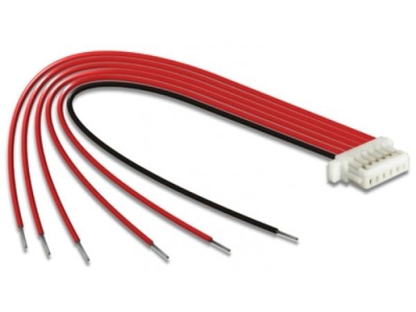 Delock - Datakabel - 6-pin connector (1mm pitch) (hunn) til uisolert tråd - 10 cm