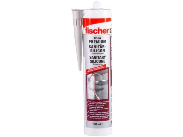 Fischer 512209, 310 ml, Silikontetningsmasse, Egnet for innendørs bruk, Grå, 1 stykker