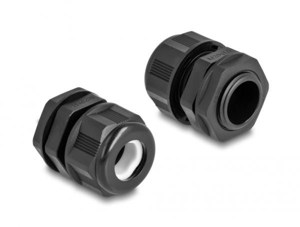 DeLOCK 60471, Musta, Polyamidi, 2 kpl, M20, 9 mm, 3 cm