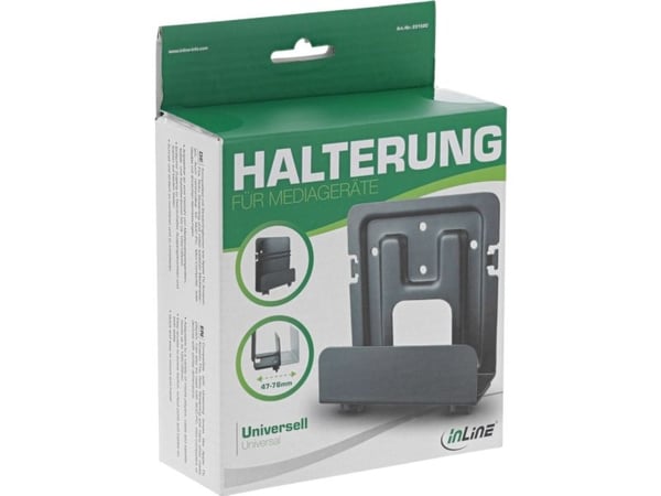 InLine 23152C, Digital mediaspiller, Passiv holder, Innendørs, Svart