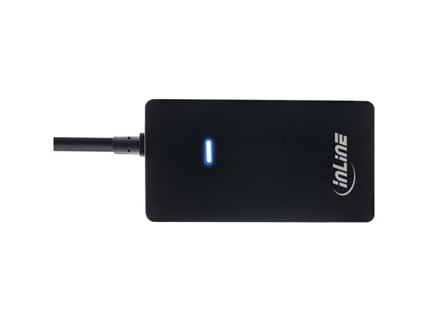 InLine 33293I, USB 3.2 Gen 1 (3.1 Gen 1) Type-A, USB 2.0, 480 Mbit/s, Musta, Muovi, 1 kpl