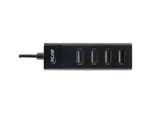 InLine 33293H, USB 3.2 Gen 1 (3.1 Gen 1) Type-A, USB 2.0, 480 Mbit/s, Musta, Muovi, 1 kpl