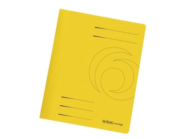Herlitz 11034303, Manilamappe, A4, Fotoark kartong, Gult, 1 stykker