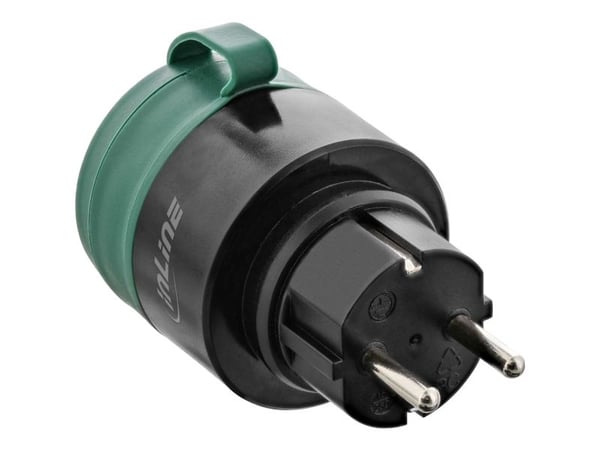 InLine 40155O, Utendørs, Svart, Grønn, 45 m, Akrylonitril-butadien-styren (ABS), Polykarbonat (PC), IP44, Ledning & Trådløs