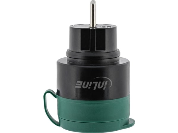 InLine 40155O, Utendørs, Svart, Grønn, 45 m, Akrylonitril-butadien-styren (ABS), Polykarbonat (PC), IP44, Ledning & Trådløs