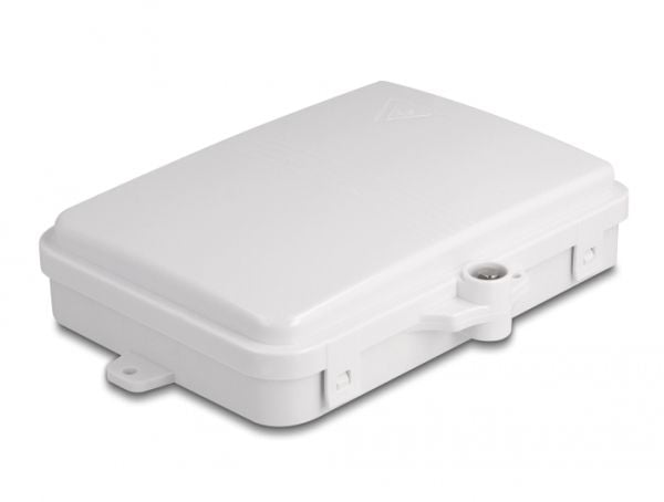 Delock - Fiberoptisk fordelingsboks - IP65, waterproof, lockable - veggmonterbar - innendørs, utendørs - hvit - 6 porter