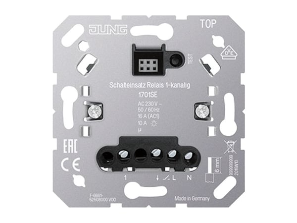 JUNG 1701SE, Muovi, -25 - 45 °C, -20 - 70 °C, 50 - 60 Hz, 230 V