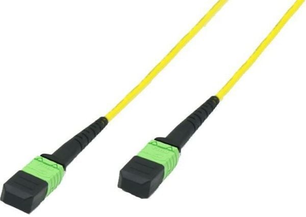 MicroConnect - Nettverkskabel - MTP/APC-enkeltmodus (hunn) til MTP/APC-enkeltmodus (hunn) - 3 m - 3 mm - fiberoptisk - OS1/OS2 - halogenfri - gul