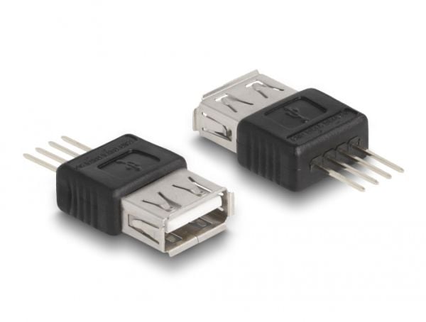 Delock - USB-adapter - 4-stifts (hann) til USB (hunn) - USB 2.0 - 5 V - 500 mA