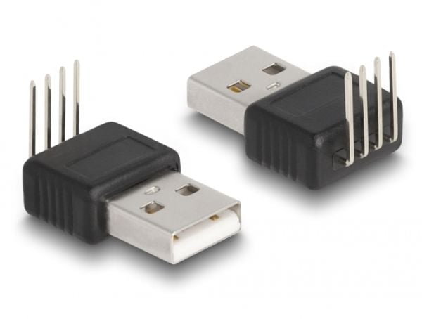 Delock - USB-adapter - USB (hann) rett til 4-stifts vinklet - USB 2.0 - 5 V - 500 mA